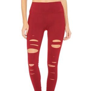 Alo Yoga Ripped Warrior High-Waist Leggings